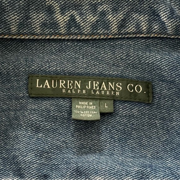 Ralph Lauren Blue Denim Classic Jacket L - Picture 14 of 16